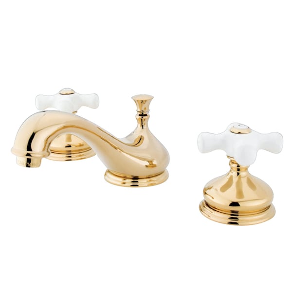 KS1162PX 8" Widespread Bathroom Faucet, Polished Brass